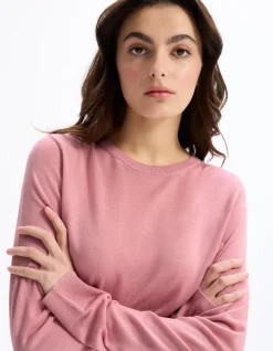 Celio Pull maille fine à manches longues - rose^Femme Pulls