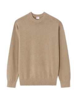 Celio Pull oversize col rond 100% coton - beige^Homme Pulls