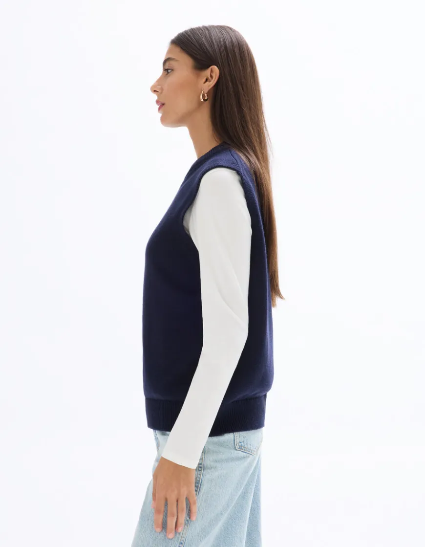 Celio Pull sans manches col rond-^Femme Pulls