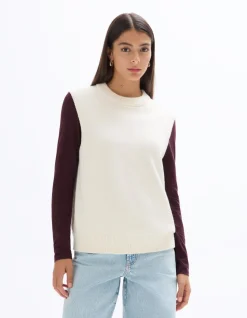 Celio Pull sans manches col rond -^Femme Pulls