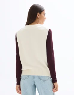 Celio Pull sans manches col rond -^Femme Pulls