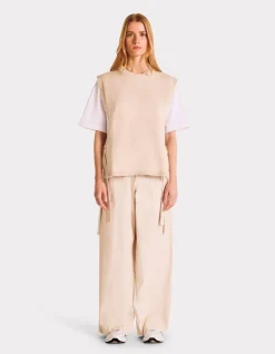 Celio Pull sans manches noué - beige^Femme Pulls