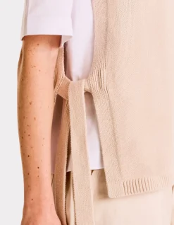 Celio Pull sans manches noué - beige^Femme Pulls