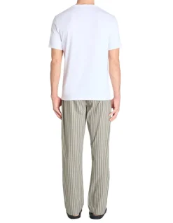 Celio Pyjama long 100% coton - vert^Homme Pyjamas