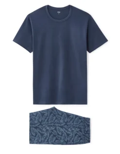 Celio Pyjama short 100% coton - marine^Homme Pyjamas