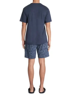 Celio Pyjama short 100% coton - marine^Homme Pyjamas