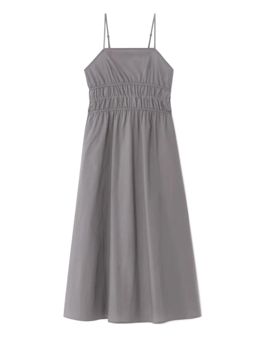Celio Robe à bretelles cintrée - gris^Femme Robes|Robes