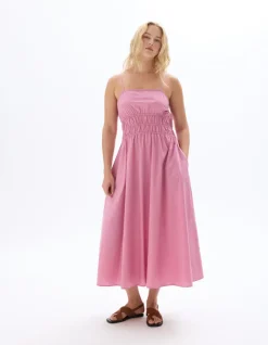Celio robe à bretelles cintrée - rose^Femme Robes|Robes