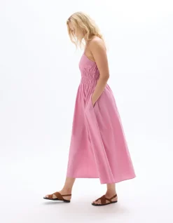 Celio robe à bretelles cintrée - rose^Femme Robes|Robes