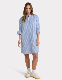 Celio Robe à col mao à rayures -^Femme Robes|Robes