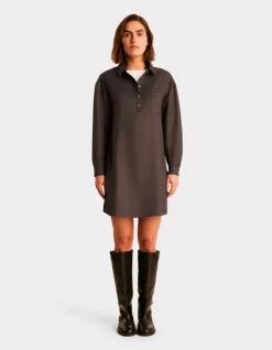 Celio Robe courte à manches longues - gris^Femme Robes|Robes