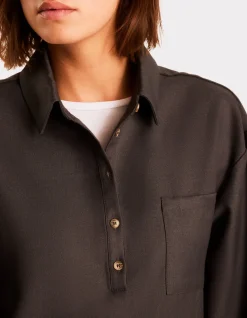 Celio Robe courte à manches longues - gris^Femme Robes|Robes