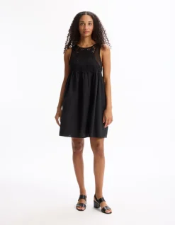 Celio Robe courte broderie sur le haut -^Femme Robes|Robes