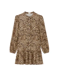 Celio Robe courte droite à manches - marron^Femme Robes|Robes