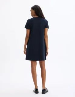 Celio Robe courte en coton -^Femme Les Essentiels Aux Meilleurs Prix|Robes