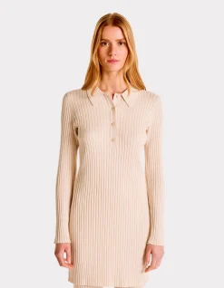 Celio Robe en côtes plates - beige^Femme Les Ensembles|Robes