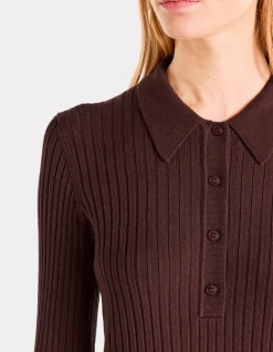 Celio Robe en côtes plates - bordeaux^Femme Les Ensembles|Robes