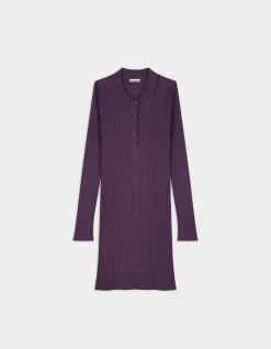 Celio Robe en côtes plates - violet^Femme Les Ensembles|Robes