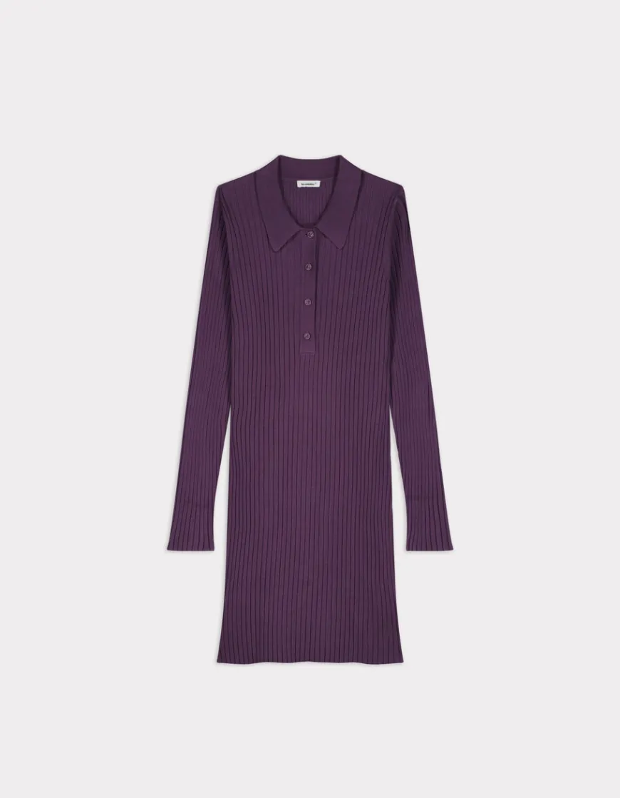 Celio Robe en côtes plates - violet^Femme Les Ensembles|Robes
