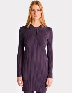Celio Robe en côtes plates - violet^Femme Les Ensembles|Robes