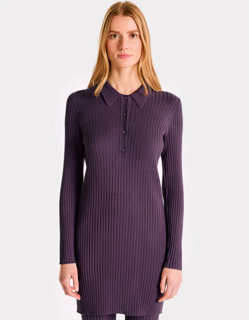 Celio Robe en côtes plates - violet^Femme Les Ensembles|Robes