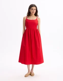 Celio Robe fluide longue à bretelle -^Femme Les Meilleures Ventes|Robes