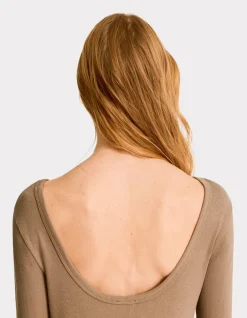 Celio Robe longue côtelée - beige^Femme Robes|Robes