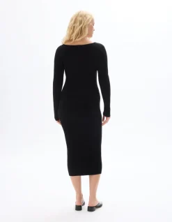 Celio Robe longue côtelée fluide -^Femme Robes|Robes