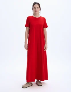 Celio Robe longue en coton -^Femme Robes|Robes