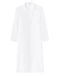 Celio Robe longue en lin -^Femme Robes|Robes