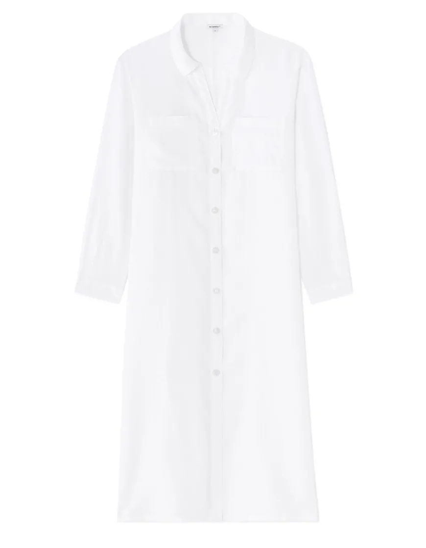 Celio Robe longue en lin -^Femme Robes|Robes