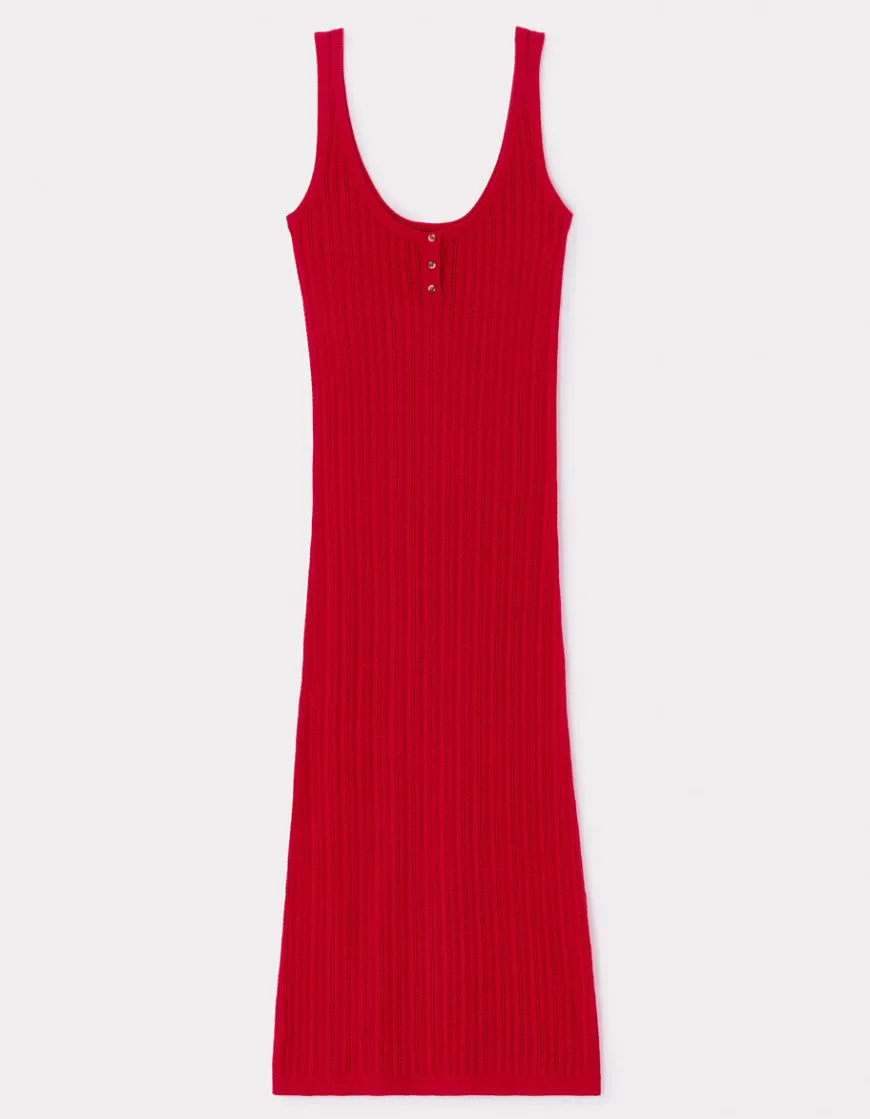 Celio Robe longue en maille crochet -^Femme Robes|Robes