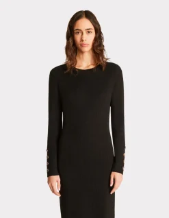 Celio Robe longue en maille côtelée -^Femme Robes|Robes
