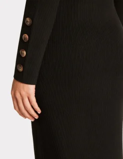 Celio Robe longue en maille côtelée -^Femme Robes|Robes