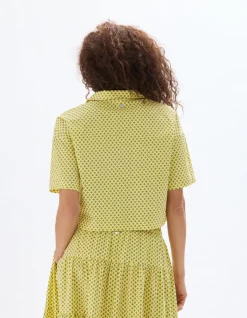 Celio Saint-Tropez - Chemise courte jaune^Femme Les Ensembles