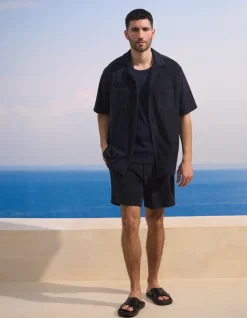 Celio Saint-Tropez - Chemise marine en éponge^Homme Collabs