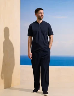 Celio Saint-Tropez - Polo marine en coton stretch^Homme Collabs
