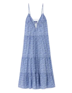 Celio Saint-Tropez - Robe longue fluide à bretelles e^Femme Robes|Robes