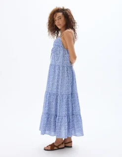 Celio Saint-Tropez - Robe longue fluide à bretelles e^Femme Robes|Robes