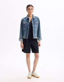 Celio Short droit habillé à rayures -^Femme Les Tailleurs|Jupes & Shorts