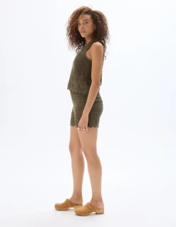 Celio Short en crochet - kaki^Femme Jupes & Shorts|Les Ensembles
