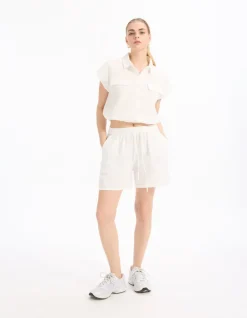 Celio Short en gaze de coton -^Femme Jupes & Shorts|Les Ensembles