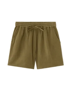 Celio Short en gaze de coton - kaki^Femme Jupes & Shorts|Les Ensembles