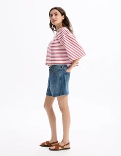 Celio Short en jean - bleu^Femme Les Meilleures Ventes|Les Essentiels Aux Meilleurs Prix