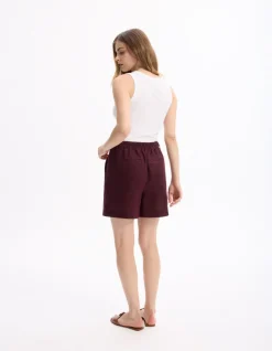 Celio Short en lin -^Femme Jupes & Shorts|Collection Lin