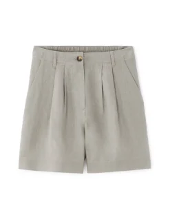Celio Short en lin - gris^Femme Jupes & Shorts|Collection Lin