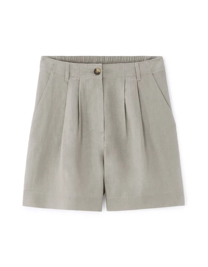 Celio Short en lin - gris^Femme Jupes & Shorts|Collection Lin