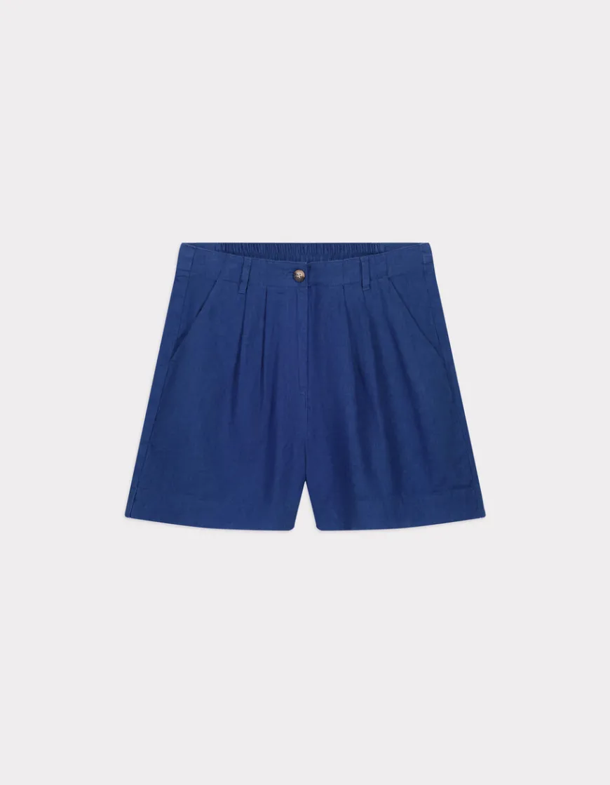 Celio Short en lin - indigo^Femme Jupes & Shorts|Collection Lin