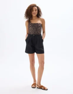 Celio Short en lin -^Femme Les Meilleures Ventes|Jupes & Shorts