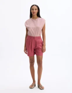 Celio Short en lin - rose^Femme Jupes & Shorts|Collection Lin